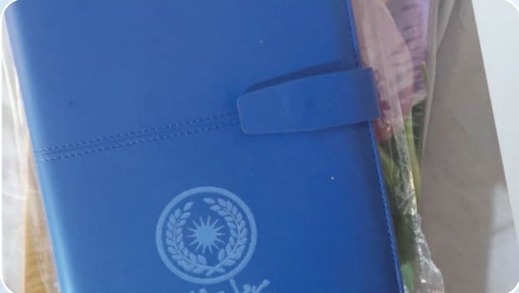 Agenda personnalisé, couverture simili-cuir