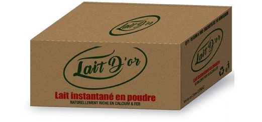 Carton d'emballage imprimé, kraft 2 couleurs
